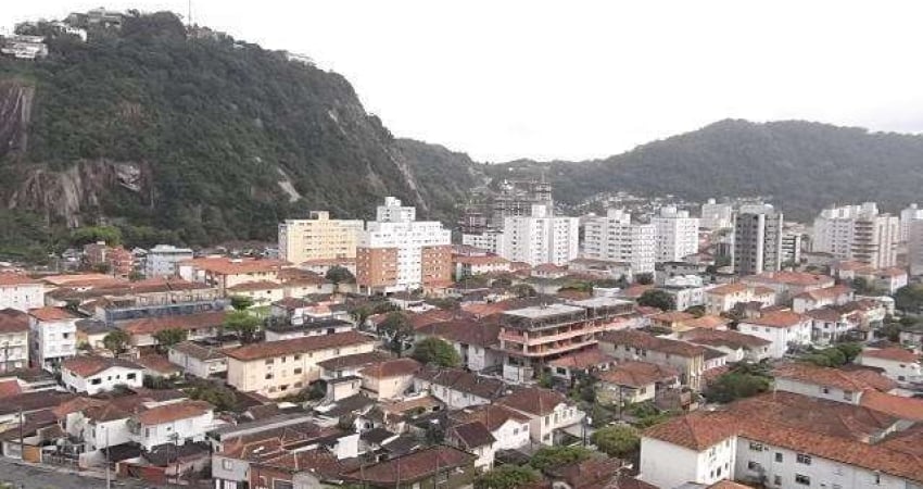 Apartamento para venda, varanda, andar alto e vista livre. Bairro José Menino, Santos-SP.