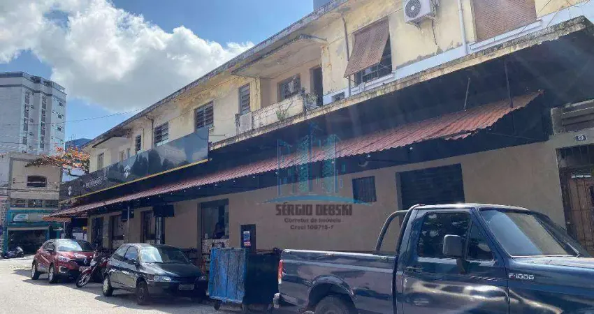 Investidores/ empresários/ comerciantes: vende-se imóvel composto por 5 lojas no térreo e 2 apartamentos. santos-sp.