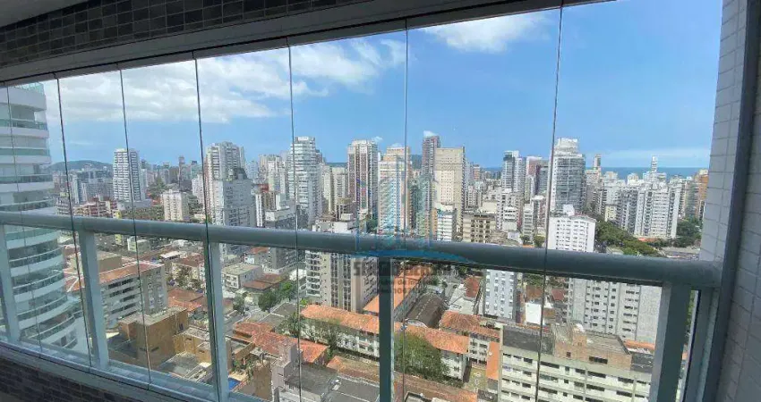 Aluga-se apartamento em prédio recente, boqueirão, santos-sp. com sala (com varanda gourmet)
