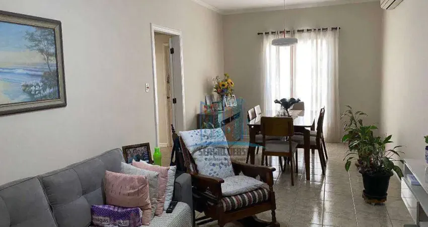 Vende-se apartamento de frente, sala com sacada, bem arejado e claro, no campo grande, santos-sp. próximo à rota de fretados ( canal 2)