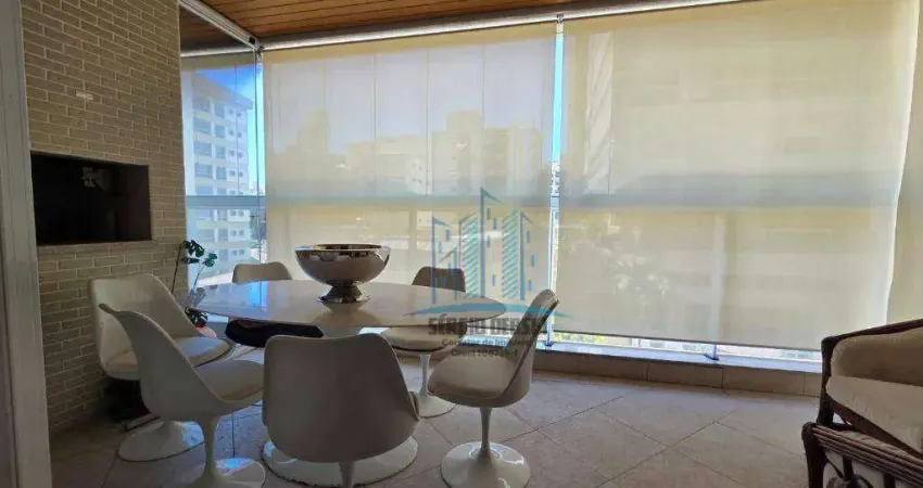 Excelente imóvel de alto padrão, venda. no melhor ponto do gonzaga, a 3 quadras da praia, com 4 suítes, 3 vagas, varanda gourmet.