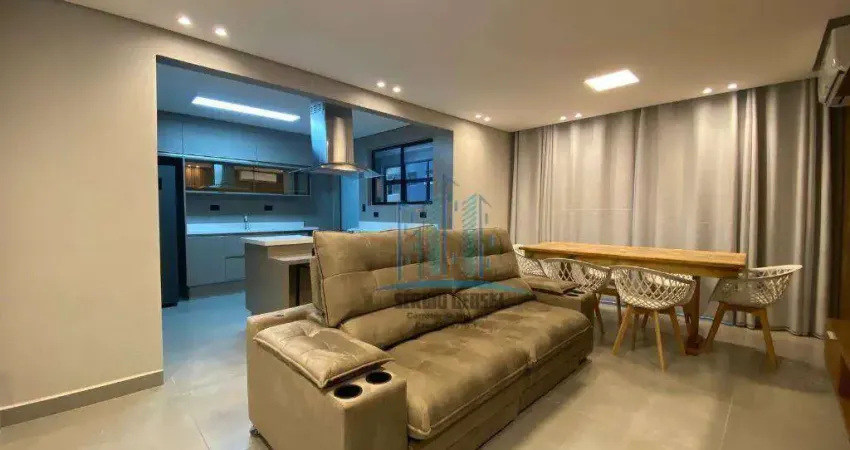 Vende-se lindo apartamento, totalmente reformado, na ponta da praia, santos-sp. 3 suítes.