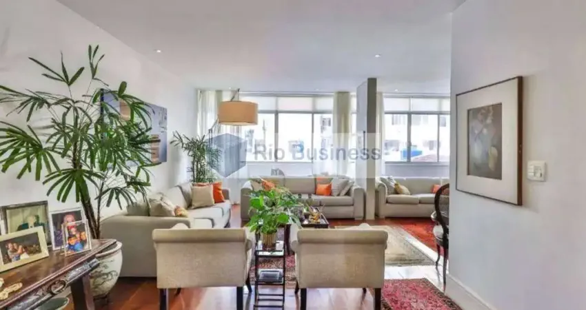 Apartamento ipanema-193m2 salão em 3 ambientes 3 suítes vaga