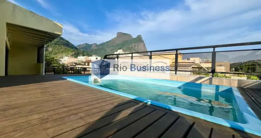 Cobertura com terraço e piscina privada varanda em todos qts