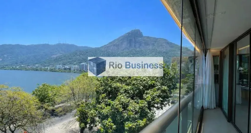 Apto na Lagoa reformado 3 suítes, 3 vagas, varanda integrada