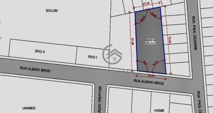 Terreno comercial em área Nobre próximo á Unimed