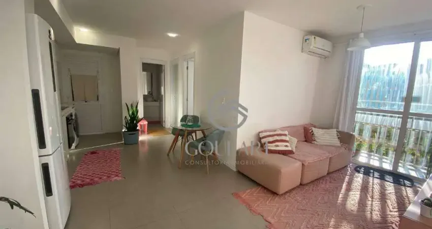 Apartamento com 2 dormitórios semi mobiliado no acqua parque residence