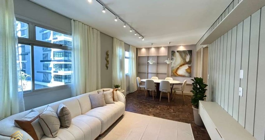 Vende apto reformado e decorado - semi mobiliado, (3 quartos) 1 suíte e 2 demi-suítes, 1 vaga