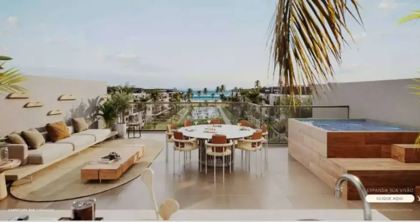 Cobertura à venda em ipojuca, praia do cupe, com 3 quartos, 156m²