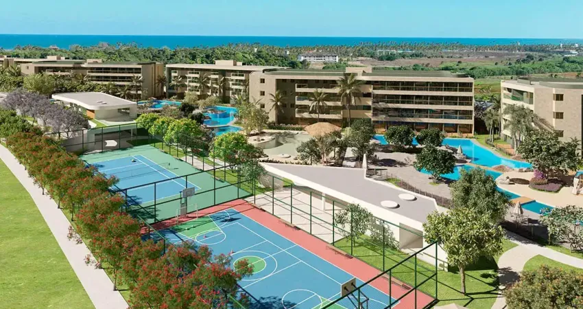 Resort internacional em Muro Alto: viva, invista e lucre na praia mais valorizada da região.