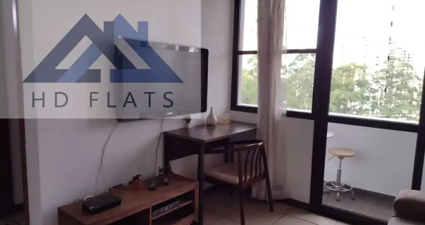 Flat com 1 quarto para alugar na Rua Doutor Chibata Miyakoshi, 183, Paraíso do Morumbi, São Paulo