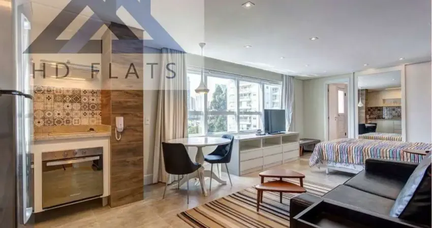 Flat com 1 quarto para alugar na Avenida Portugal, 1278, Brooklin Paulista, São Paulo