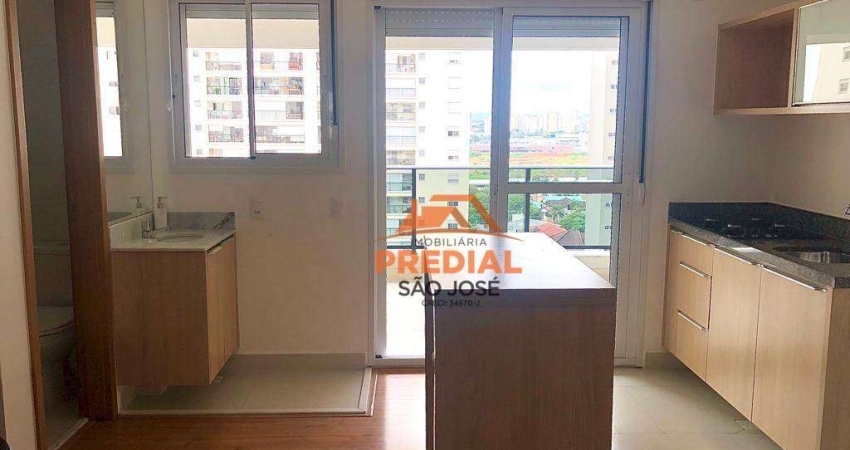 Apartamento com 1 dormitório para alugar, 40 m² por R$ 4.130,00/mês - Jardim Aquarius - São José dos Campos/SP