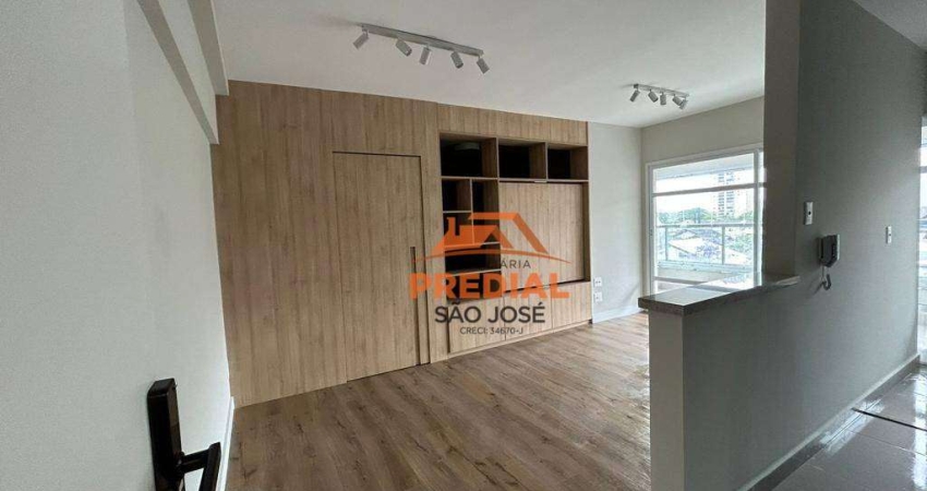 Apartamento com 1 dormitório para alugar, 51 m² - Jardim Aquarius - São José dos Campos/SP