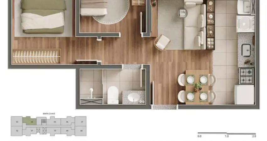 Apartamento à venda na Rua dos Ladrilhos, Jardim Vitória, Embu das Artes - SP