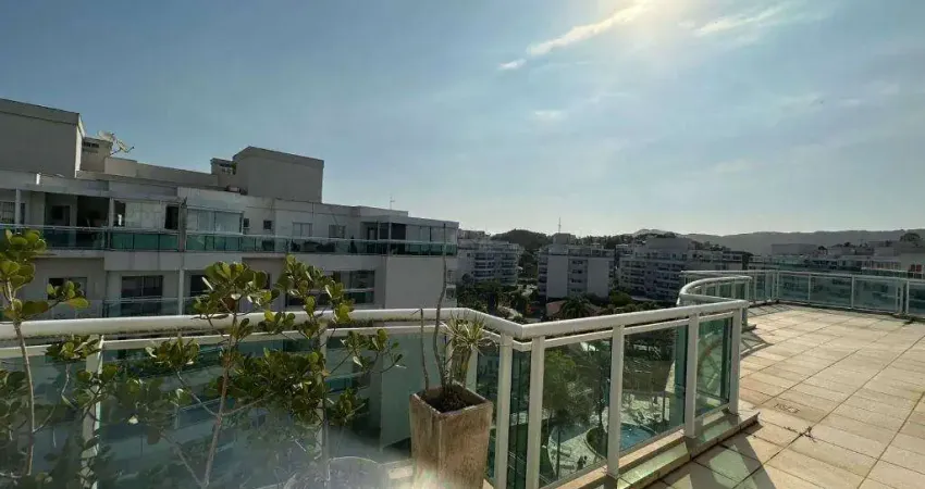 Cobertura para alugar na avenida professor florestan fernandes, camboinhas, niterói - rj