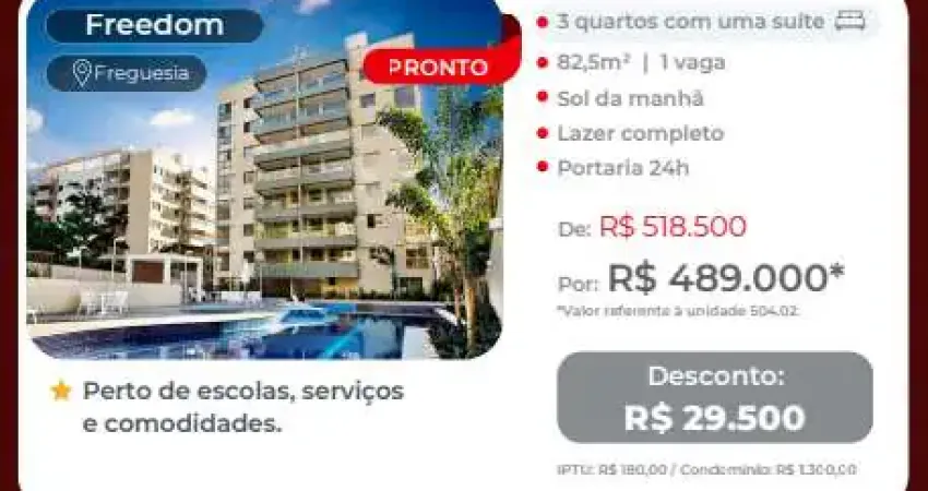 Apartamento à venda na estrada do guanumbi, freguesia (jacarepaguá), rio de janeiro - rj