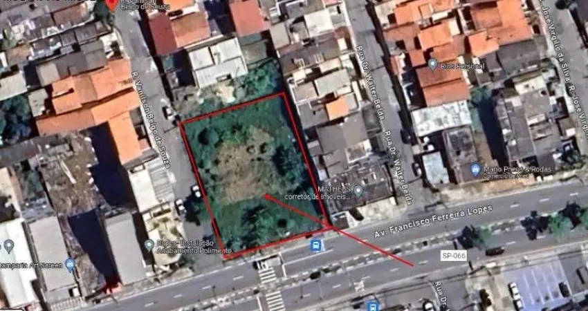 Terreno comercial à venda na Rua Vanilson Belgo de Souza, 3417, Vila Jundiaí, Mogi das Cruzes