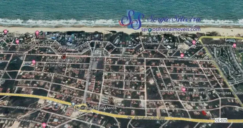 Terreno amplo em excelente localização com 496m² no Porto das Dunas