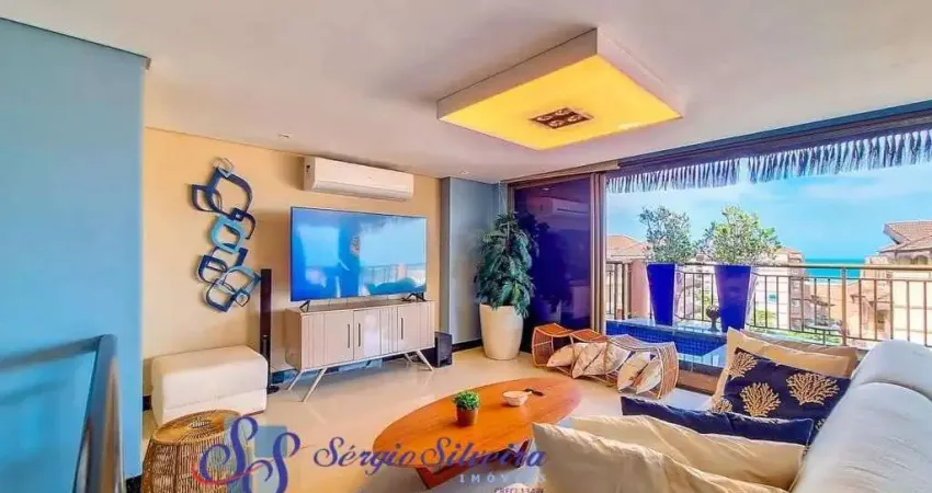 OPORTUNIDADE! Luxuosa cobertura alto padrão com 4 suítes no Aquiraz Riviera
