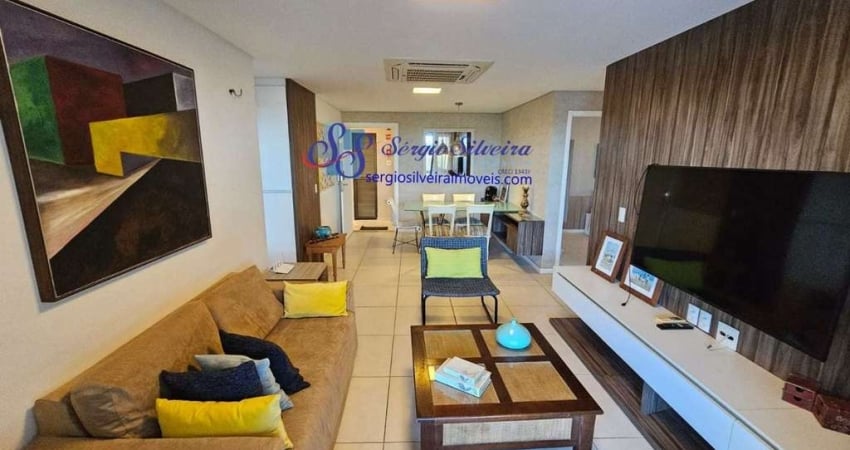 Apartamento de alto padrão térreo, nascente e mobiliado em porto das dunas!