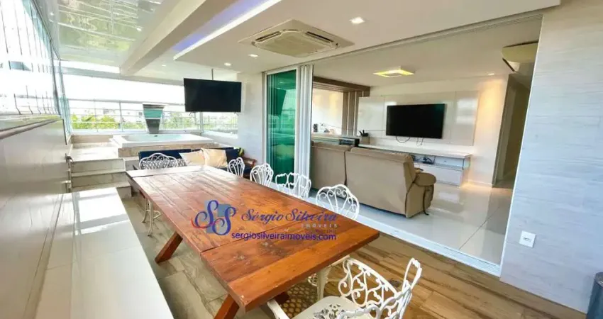 Luxuosa cobertura com 4 suítes e varanda gourmet no golf ville - porto das dunas