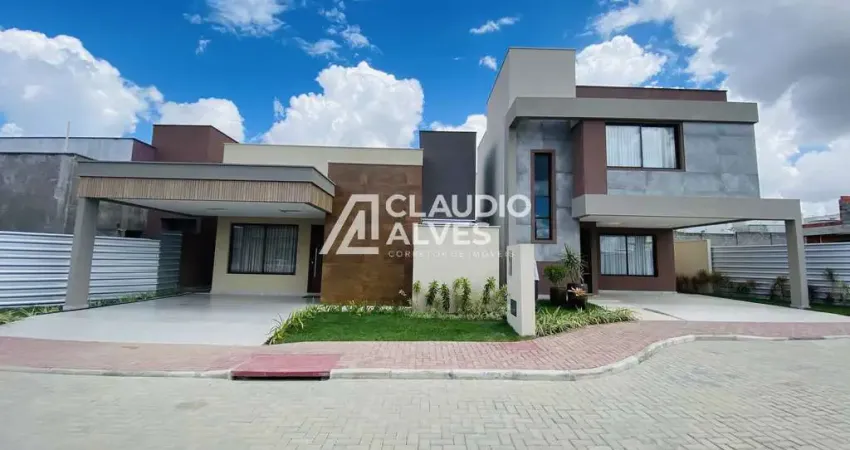 CASA COM 3 QUARTOS SENDO 1 SUÍTE MASTER COM CLOSET EM CONDOMÍNIO