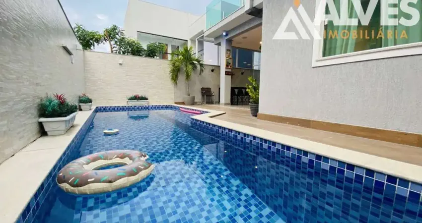 Casa de alto padrão com 4 quartos sendo 3 suítes - piscina e área gourmt