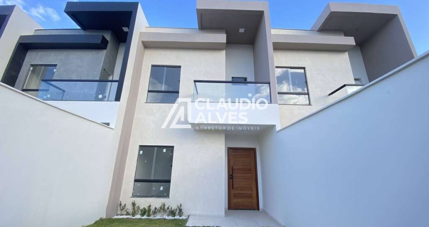 CASA  COM 3 QUARTOS SENDO 1 SUÍTE COM CLOSET  E VARANDA BAIRRO SIM