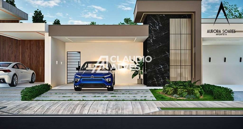 CASA COM 3 QUARTOS SENDO 1 SUÍTE E ÁREA GOURMET EM CONDOMÍNIO