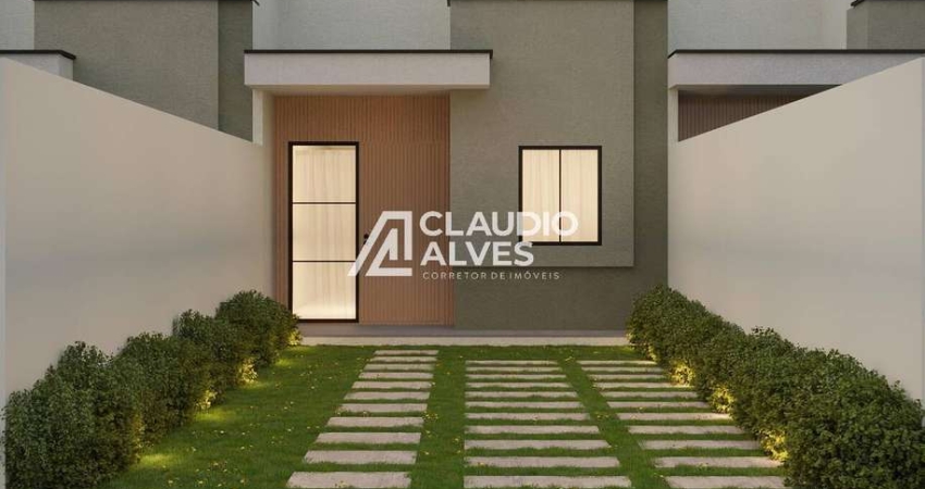 CASA COM 2 QUARTOS SENDO 1 SUÍTE NO BAIRRO PAPAGAIO