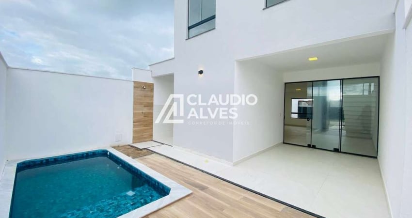 CASA COM 3 QUARTOS SENDO 1 SUÍTE PISCINA E ESPAÇO GOURMET
