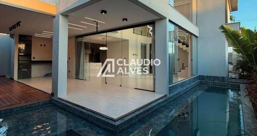CASA DE ALTO PADRÃO COM  4 SUÍTES PISCINA E ÁREA GOUMET