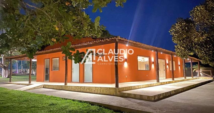 CASA DE CAMPO COM 2 QUARTOS E  ÁREA DE LAZER COMPLETA