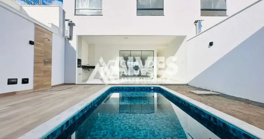 CASA COM 3 SUÍTES PISCINA E ÁREA GOURMET COMPLETA NO BAIRRO SIM