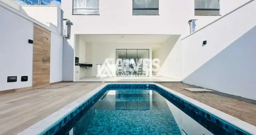 Casa com 3 suítes piscina e área gourmet completa no bairro sim