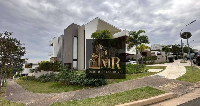 Alphaville dom Pedro 3 - Sobrado Maravilhoso em ótima esquina à Venda.  ?? 530m³ de terreno e  450m² de construção / 4 suites / 7 Banheiros.