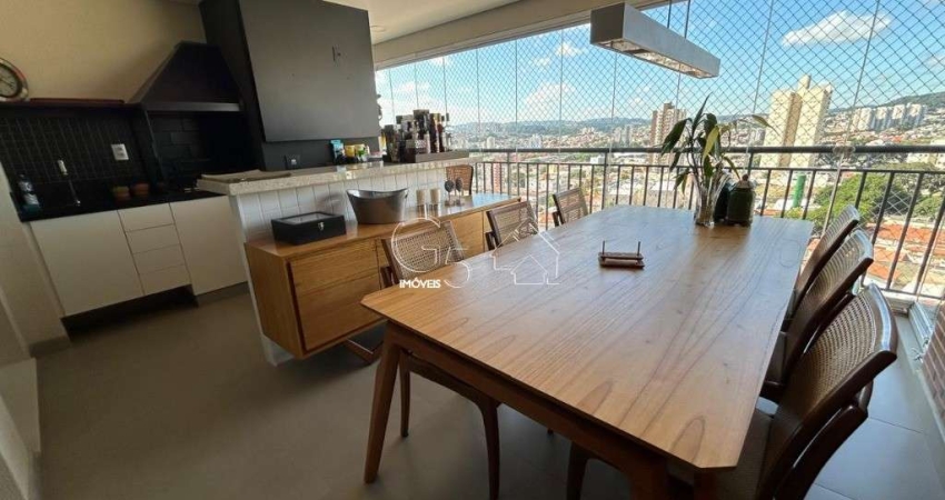 Apartamento de Luxo no Centro de Jundiaí-SP: 3 Quartos, 3 Suítes, 2 Salas, 4 Banheiros, 3 Vagas de Garagem - 145m²