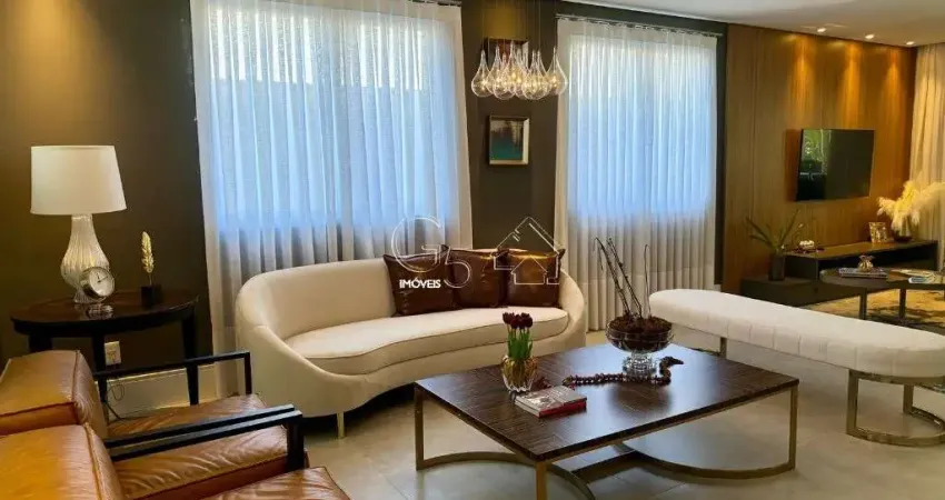 Casa de luxo em condomínio a venda em Jundiaí-SP, no Jardim Novo Mundo: 4 quartos, 4 suítes, 3 salas, 6 vagas, 342m².