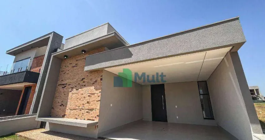 Casa Nova Térrea em Condomínio Fechado localizado no Vivendas da Mata com 259,42m² de terreno e 151,22m² de área construída.