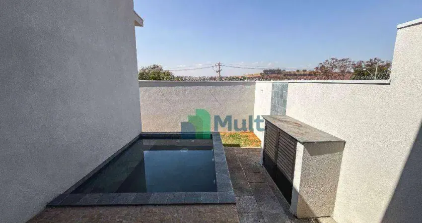 Casa Nova Térrea localizado no Cond. Terras de Santa Marta com terreno de 255,12m² e 137,27m² de área construída.