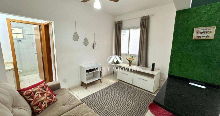 Apartamento Mobiliado com 1 dormitório, 40 m² - Bosque das Juritis - Ribeirão Preto/SP