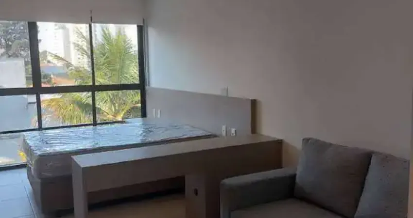 Studio no Campo Belo 30 metros com Ar condicionado com Sala Mobiliada 01 vg