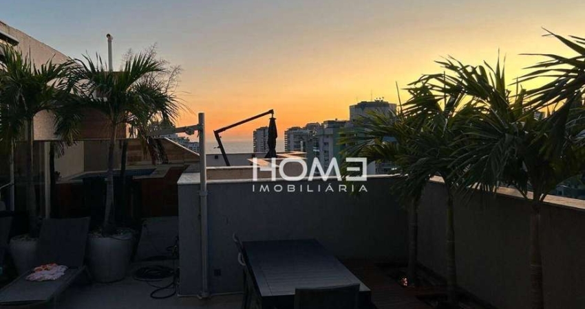 Cobertura com 2 dormitórios, 185 m² - venda por R$ 2.300.000,00 ou aluguel por R$ 18.550,00/mês - Barra da Tijuca - Rio de Janeiro/RJ