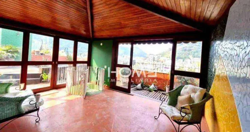 Cobertura com 3 dormitórios à venda, 180 m² por r$ 3.510.000,00 - lagoa - rio de janeiro/rj