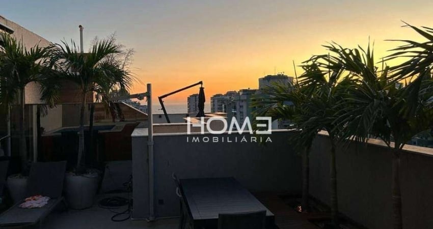 ABM - Cobertura Duplex  com 2 dormitórios, 185 m² - venda por R$ 2.300.000 ou aluguel por R$ 18.550/mês - Barra da Tijuca - Rio de Janeiro/RJ