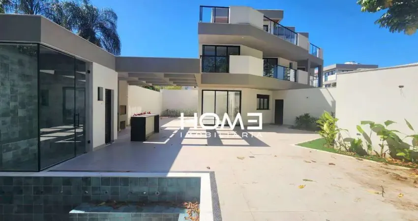 Casa com 5 suítes, 400 m² - venda por r$ 6.650.000 ou aluguel por r$ 31.800/mês - barra da tijuca - rio de janeiro/rj