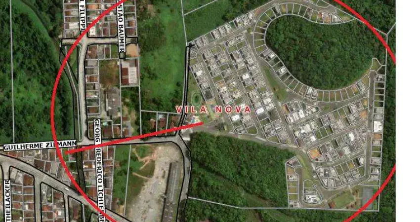 Terreno à venda na Rua Guilherme Zilmann, 90, Vila Nova, Joinville