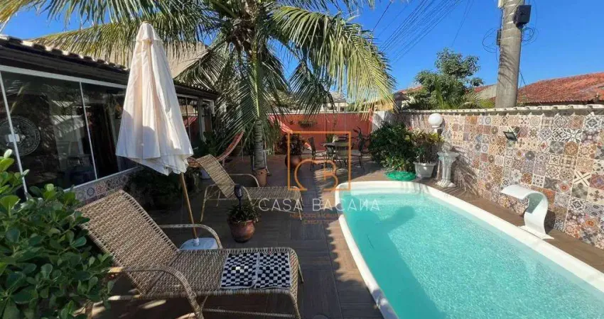 Casa com 2 dormitórios à venda, 121 m² por r$ 500.000,00 - balneário das conchas - são pedro da aldeia/rj