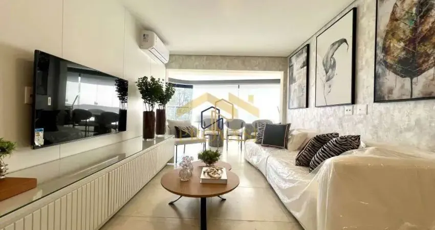 Oka mamoré - apartamento mobiliado com 124m e 3 suítes para locação em edifício oka mamoré, barueri, sp